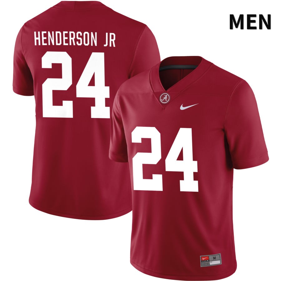 Alabama Crimson Tide Men's Emmanuel Henderson Jr #24 NIL Crimson 2022 NCAA Authentic Stitched College Football Jersey AB16A60KF
